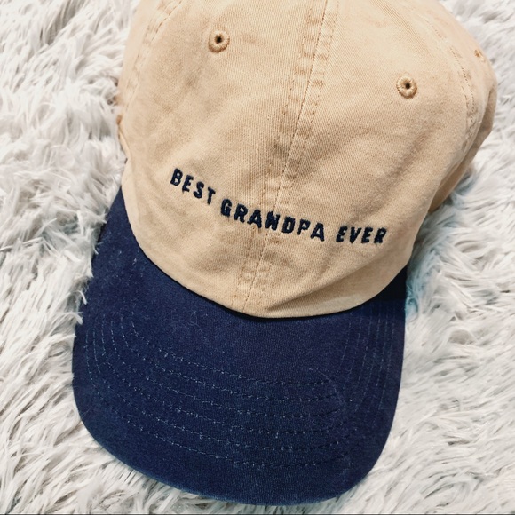 Gramps Cap Adjustable Hat Blue Red Trim New With Tags